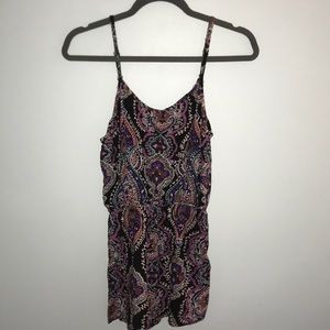 Patterned romper